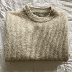 Everlane Alpaca Crew in Almond